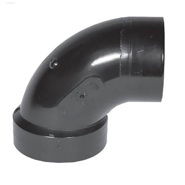 Lot of 3 IPEX 90-Degree Elbow Long Spigot x Hub, 3-Inch, ABS-DWV 25pcs Per Case
