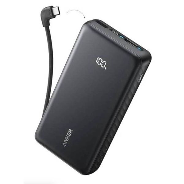 Anker A1691 Zolo Power Bank 20K/30W with Built-in USB-C Cable