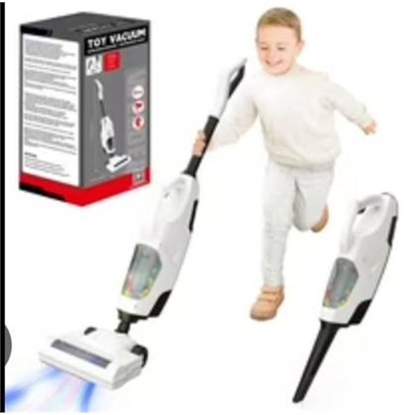 Toy Vacuum Cleaner With Multi-Use Attachments and Sound Function