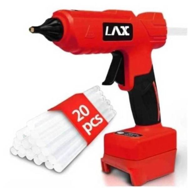 Cordless 100W Hot Glue Gun for Milwaukee M18 Battery, Handheld Heavy Duty Glue Gun Kit  Without Batt