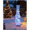 Image 1 : Prismatic Snowman Ornament With LED Lights