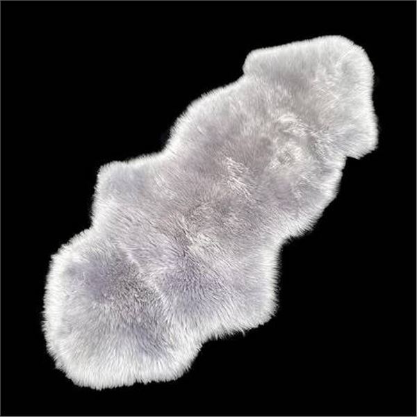 Windward 100 Percent Sheepskin Rug, 1.8m x 0.6m, Grey, Made in New Zealand