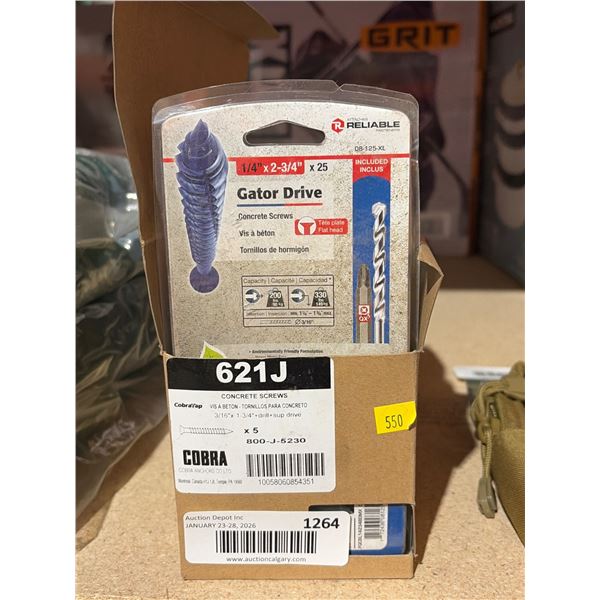 Lot of Cobra Gator Drive and Screws