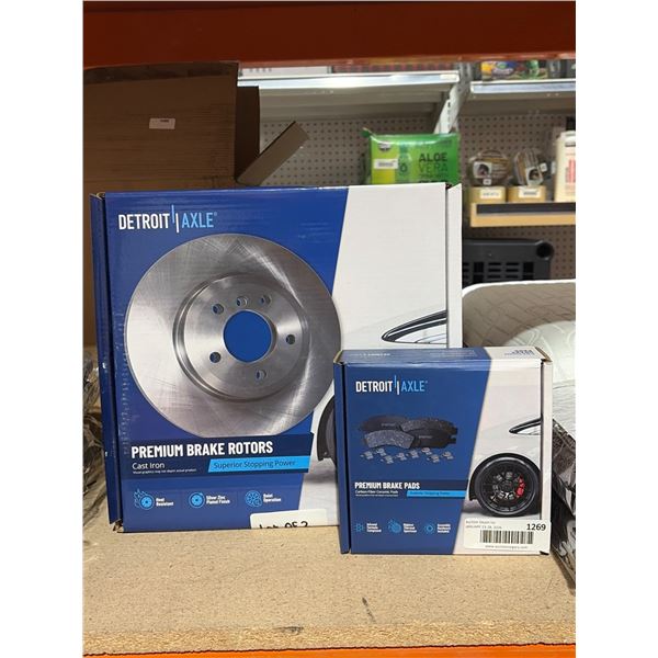 Detroit Axle Premium Brake Rotors and Brake Pads Set