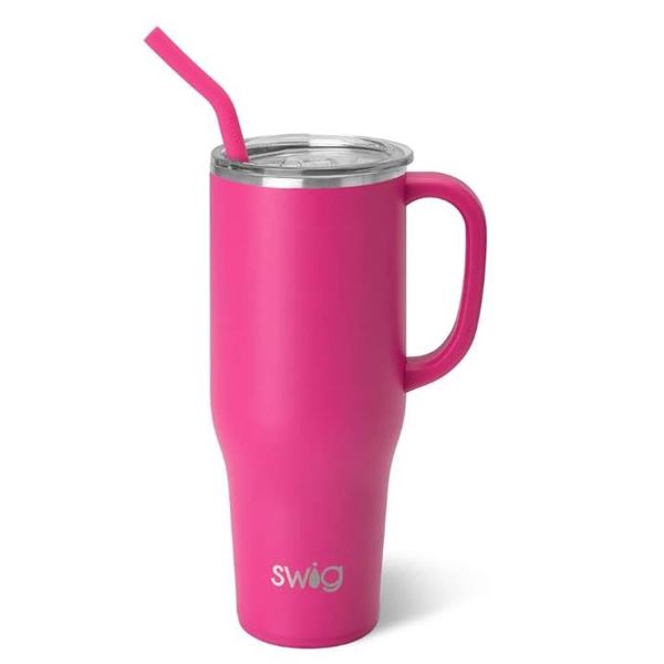 Swig Life Insulated Stainless Steel Mega Mug, 40 oz / 1183 mL – Pink