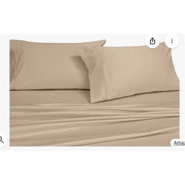 Queen Grand Sheets Set in Neutral Color