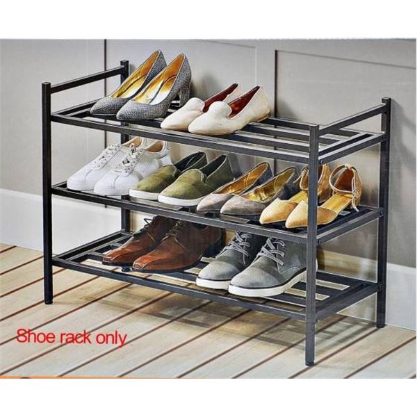 Neatfreak Stackable Shoe Rack with 12-Pair Capacity