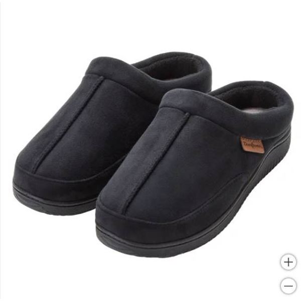 Dearfoams Memory Foam Men’s Slippers, Size M/M 9-10