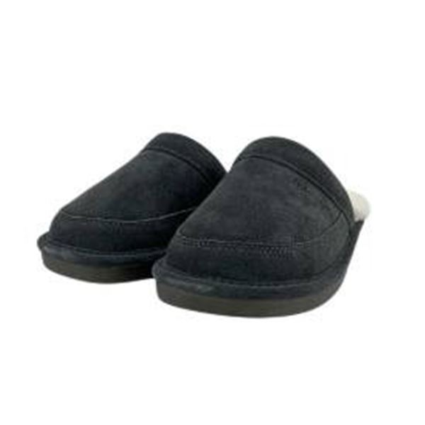 Nuknuuk Size 9 Grey Slippers with Sheepskin Lining