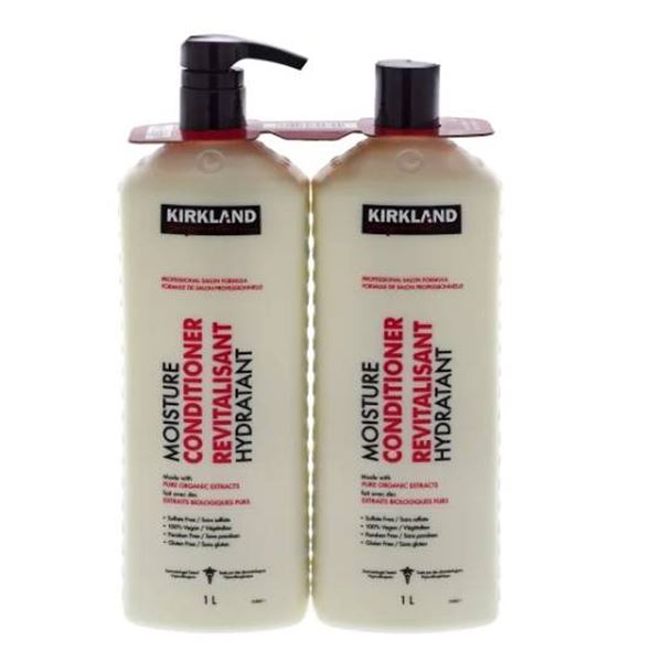Kirkland Signature Moisture Conditioner, 1 L, Lot of 2
