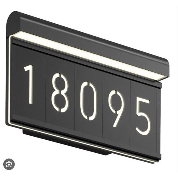Artika Bowen LED Address Wall Light With Numbers and Letters