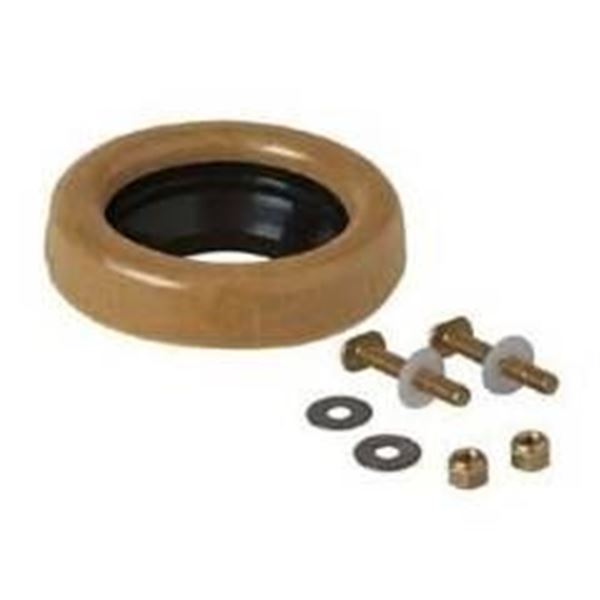 6 Moen Wax Floor Gasket With Sleeve and Bolts