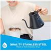 Image 1 : Grosche Marrakesh Stainless Steel Pour-Over Drip Kettle, 1000 mL