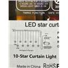 Image 4 : LOT OF 2 – LED Star Curtain Lights RGB With 10-Star Design and Timing Function