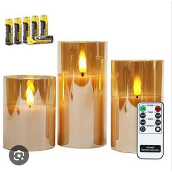LED Flameless Candles Set with Remote Control and Multi-Color Options