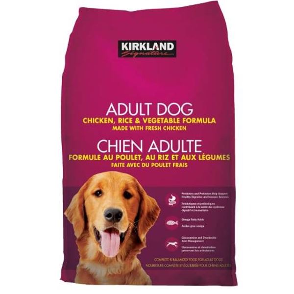 Kirkland Signature Adult Dog Food, Chicken, Rice & Vegetable Formula
