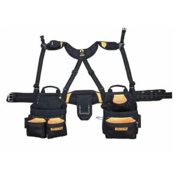 Dewalt 20-Pocket Pro Framer’s Combo Apron With Yoke-Style Suspenders