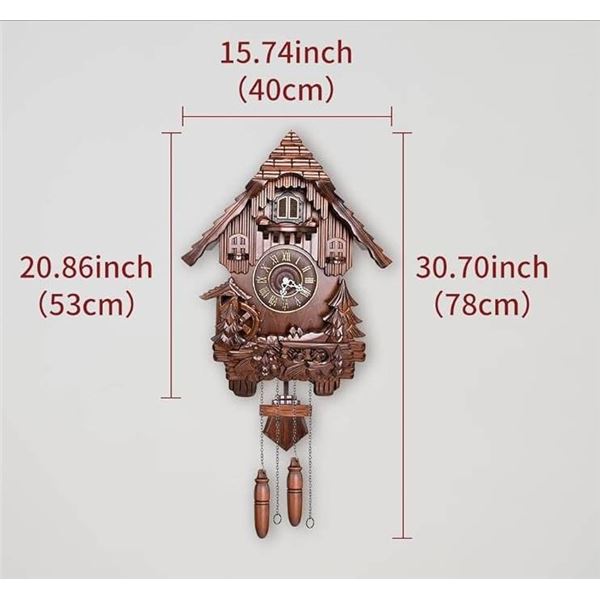 Kendal MX207C Cuckoo Clock with Wooden Design