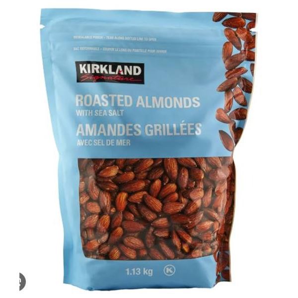 Kirkland Signature Roasted Almonds with Sea Salt 1.13 kg