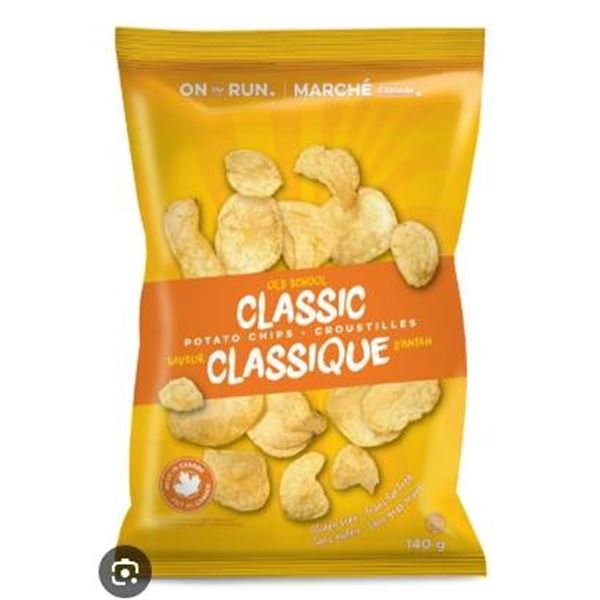 13 Bags of Classic Potato Chips – 140g Each