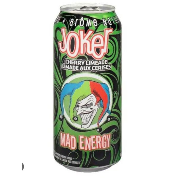 Case of 12 Joker Mad Energy Cherry Limeade 473 mL Cans