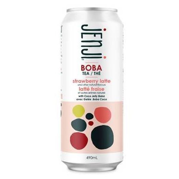 Jenji Boba Tea Strawberry Latte 11x490ml