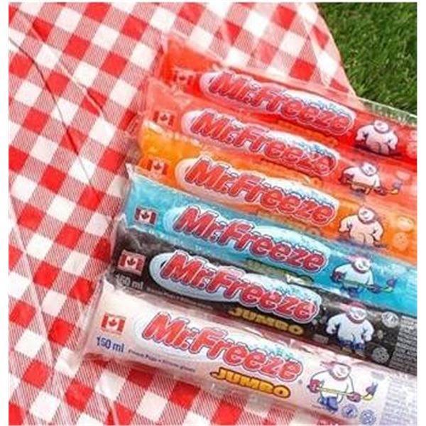 Mr. Freeze Jumbo Freeze Pops 150ml – 80 Count