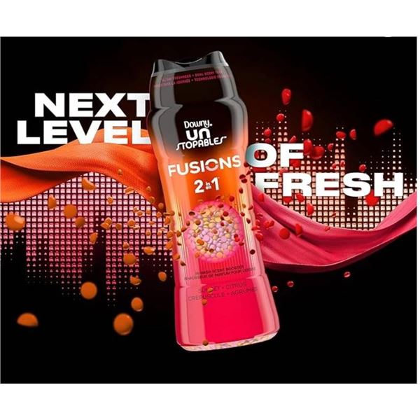 Downy Unstopables Fusions 2-In-1 In-Wash Scent Booster, Sunset Citrus 598g