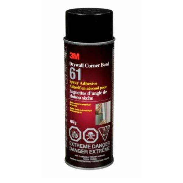3M™ Drywall Corner Bead Spray Adhesive, 61, red tint 467g x 2