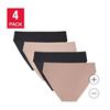 Image 1 : Halston Smoothwear Bikini 4-Pack – XXL Size – Multicolor