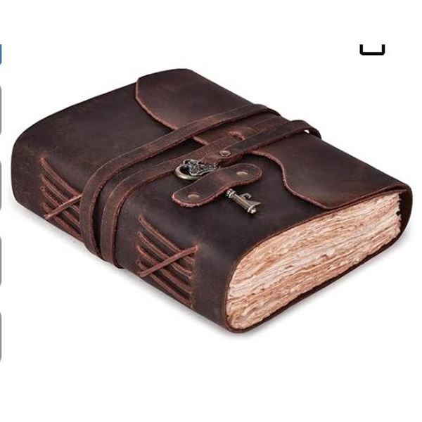 Leather Village Chabi-PHW-8X6 Handmade Journal With Key Closure