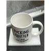 Image 3 : White Ceramic Retirement Mug With Humorous Text Design