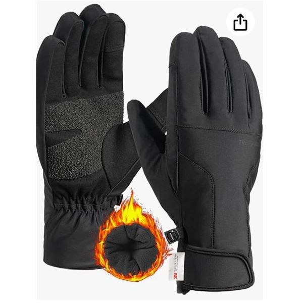 TRENDOUX 3M Thinsulate Winter Gloves Men Women Waterproof Windproof Touchscreen Wearproof Kevlar Wor