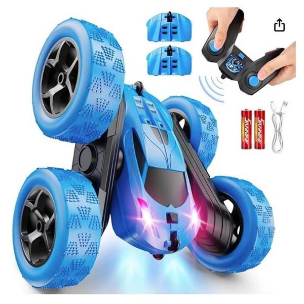 Qunreda RC Stunt Car with 360-Degree Flips and 2.4 GHz Controls