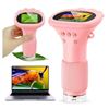 Image 1 : Ashfly Kids Magnifying Glass, Portable Microscopes 2″ HD Screen 1000X Zoom