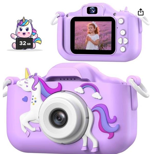 Mgado Kids Digital Camera with Unicorn Design