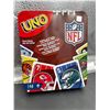 Image 2 : Mattel Games UNO NFL Card Game in Storage Tin Box