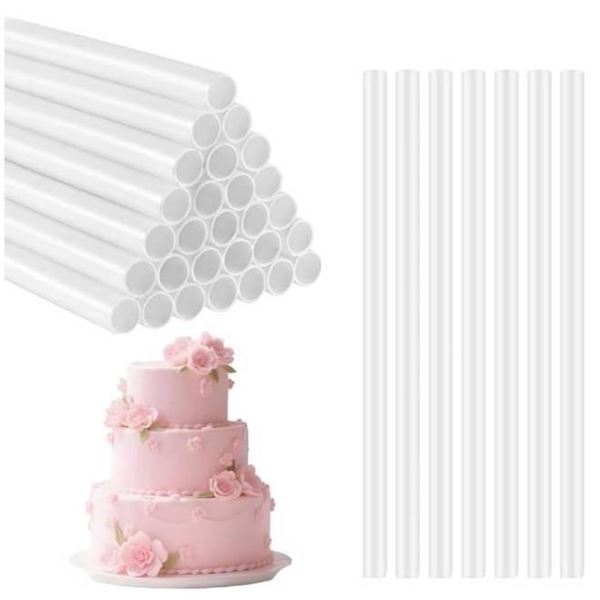 Lot of Cake Dowels and Cake Collars for Baking and Decorating