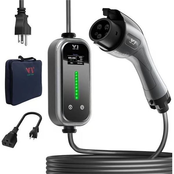 VCY V21 Portable EV Charger with Digital Display