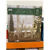 Image 2 : 6-Piece Deer Family With Trees Decorative Set