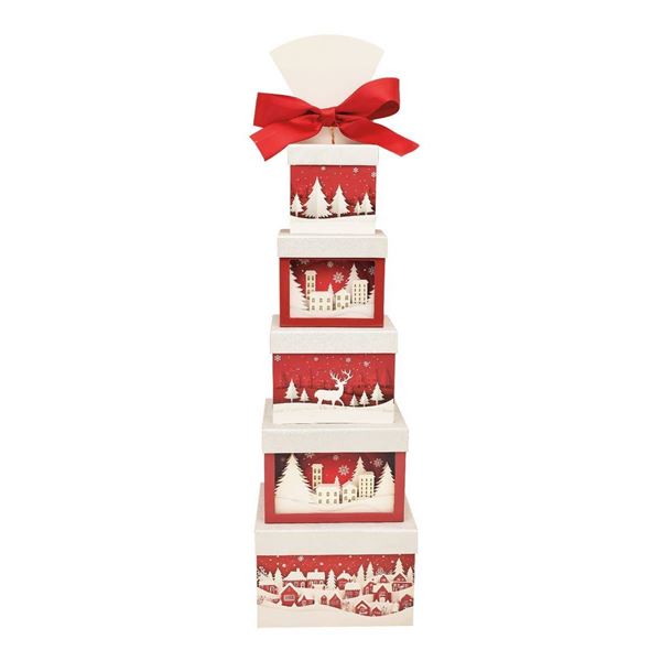 1.7 Kg Holiday Gift Treat Tower with Assorted Snacks