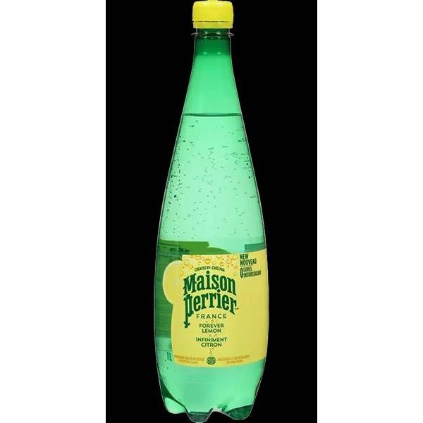 Maison Perrier Lemon Citrus Sparkling Water, 1L Bottles, Pack of 12