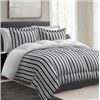 Image 1 : Comfy Bamboo King-Size Graham Comforter Set with Striped Design