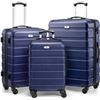 Image 1 : Pack & Fly 3-Piece Luggage Set Navy Blue Edition
