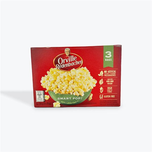 Orville Smart Pop 94 Percent Fat-Free, 12 x 212g