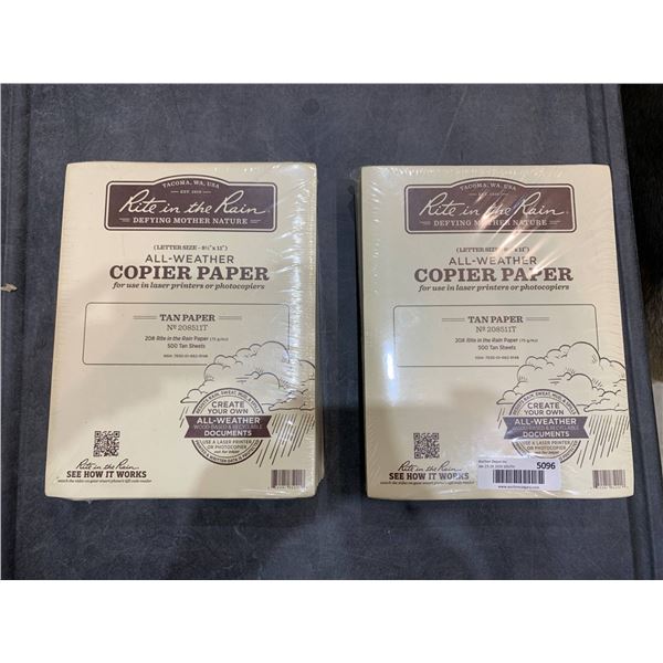 Two Reams of Peter Pauper Press All Weather Copier Paper