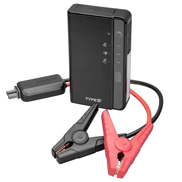 Type S Portable Jump Starter and Power Bank with Accessories