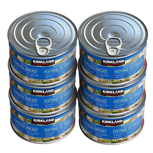 Kirkland Signature Seasoned Chunk Chicken Breast, 2.12 kg, 6 Cans
