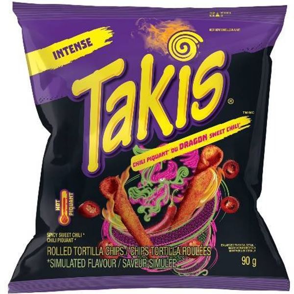 Takis Hot Nuts Fuego Chili Pepper and Lime, 12 x 90g