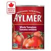 Image 1 : Aylmer Whole Tomatoes 8-Cans Set, 796 mL Each, Non-GMO Certified